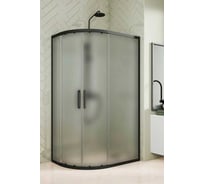Душевой уголок GuteWetter GWMPKB018RB 115x110x200 см, цвет фурнитуры черный матовый, цвет стекла матовый, стекло закаленное 6 мм, открывание двери левое/правое 4698031923731