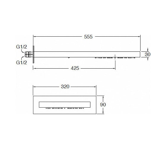 Верхний душ CRISTINA SANDWICH PD38251