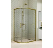 Душевой уголок GuteWetter GWMPKB018RB 130x110x200 см, цвет фурнитуры бронзовый, цвет стекла бесцветный, стекло закаленное 6 мм, открывание двери левое / правое 4698032689971