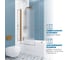 Шторка на ванну GuteWetter GWMPKB020P601N 54x153 см, цвет фурнитуры бронзовый, цвет стекла матовый, стекло закаленное 6 мм 4698032450786 3