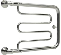 Полотенцесушитель электрический ТЕРМОДИЗАЙН нерж. D (с полкой) (AISI 304) H=500, W=600 TDDP003E