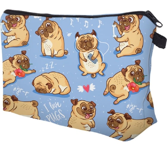 Косметичка HOMSU Pugs 20х14х4 PF-K-104