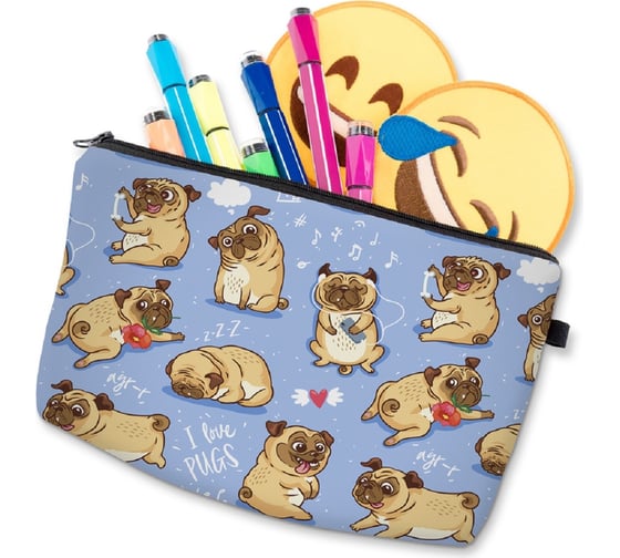 Косметичка HOMSU Pugs 20х14х4 PF-K-104