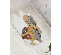 Коврик противоскользящий JoyArty "Африканский континент" для ванной, сауны, бассейна, bath_15367