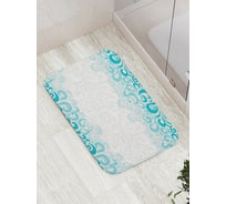Коврик противоскользящий JoyArty "Волнистые завитки" для ванной, сауны, бассейна, bath_12020