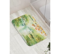 Коврик противоскользящий JoyArty "Водопадный пейзаж" для ванной, сауны, бассейна, bath_14575