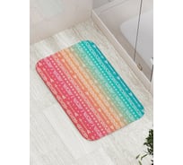 Коврик противоскользящий JoyArty "Горизонтальные полосы со стрелами" для ванной, сауны, бассейна, bath_15282