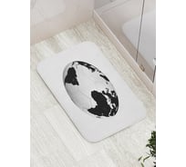 Коврик противоскользящий JoyArty "Футбольная планета" для ванной, сауны, бассейна, bath_12406