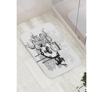 Коврик противоскользящий JoyArty "Рыцарская символика" для ванной, сауны, бассейна, bath_15380