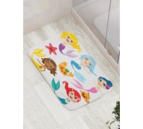 Коврик противоскользящий JoyArty "Веселые русалки" для ванной, сауны, бассейна, bath_12866