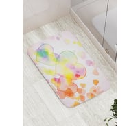 Коврик противоскользящий JoyArty "Любовная погода" для ванной, сауны, бассейна, bath_12434