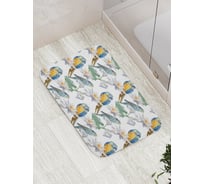 Коврик противоскользящий JoyArty "Ветки для попугаев" для ванной, сауны, бассейна, bath_12043