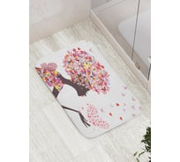 Коврик противоскользящий JoyArty "Цветущие волосы" для ванной, сауны, бассейна, bath_11018