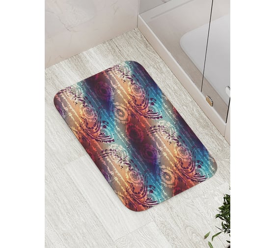 Коврик противоскользящий JoyArty "Удивительный орнамент" для ванной, сауны, бассейна, bath_16920 1