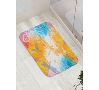 Коврик противоскользящий JoyArty "Гениальная природа" для ванной, сауны, бассейна, bath_16924