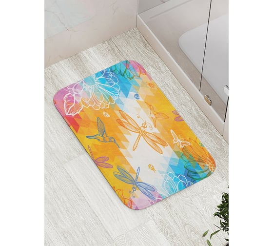 Коврик противоскользящий JoyArty "Гениальная природа" для ванной, сауны, бассейна, bath_16924 1