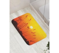 Коврик противоскользящий JoyArty "Летим в закат" для ванной, сауны, бассейна, bath_16697