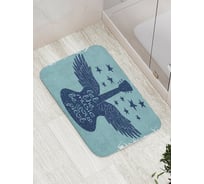 Коврик противоскользящий JoyArty "На крыльях музыки" для ванной, сауны, бассейна, bath_16480