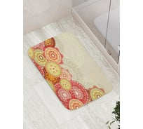 Коврик противоскользящий JoyArty "Цветочные мячи" для ванной, сауны, бассейна, bath_16049