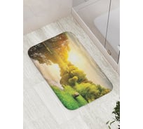 Коврик противоскользящий JoyArty "Свежее утро у реки" для ванной, сауны, бассейна, bath_16180