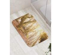 Коврик противоскользящий JoyArty "Лес во мху" для ванной, сауны, бассейна, bath_16280