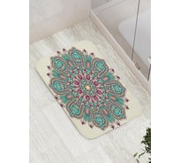 Коврик противоскользящий JoyArty "Солнце внутри цветка" для ванной, сауны, бассейна, bath_16064