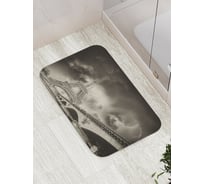 Коврик противоскользящий JoyArty "Гроза над Парижем" для ванной, сауны, бассейна, bath_16220