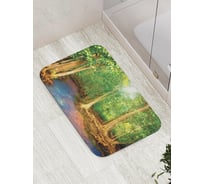 Коврик противоскользящий JoyArty "Коренастый лес" для ванной, сауны, бассейна, bath_16276