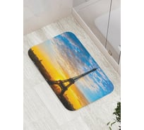 Коврик противоскользящий JoyArty "Закат в Париже" для ванной, сауны, бассейна, bath_16223