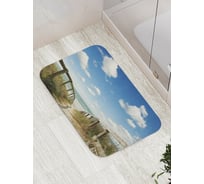 Коврик противоскользящий JoyArty "Старая дорога к морю" для ванной, сауны, бассейна, bath_16114