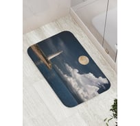 Коврик противоскользящий JoyArty "Ночной маяк" для ванной, сауны, бассейна, bath_16337