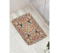 Коврик противоскользящий JoyArty "Геометрические цветы" для ванной, сауны, бассейна, bath_16950