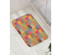 Коврик противоскользящий JoyArty "Расплескавшийся узор" для ванной, сауны, бассейна, bath_16926