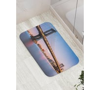 Коврик противоскользящий JoyArty "Современный мост" для ванной, сауны, бассейна, bath_20175