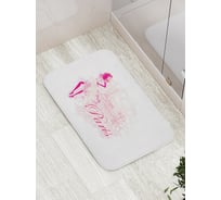 Коврик противоскользящий JoyArty "Путишествие девушки" для ванной, сауны, бассейна, bath_21024