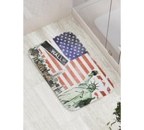 Коврик противоскользящий JoyArty "Американский взгляд" для ванной, сауны, бассейна, bath_20708
