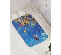 Коврик противоскользящий JoyArty "Дно приключений" для ванной, сауны, бассейна, bath_21290
