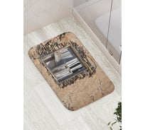 Коврик противоскользящий JoyArty "Заколоченное окно" для ванной, сауны, бассейна, bath_18013