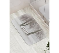 Коврик противоскользящий JoyArty "Тишина между деревьев" для ванной, сауны, бассейна, bath_17647