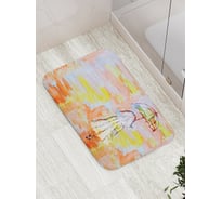 Коврик противоскользящий JoyArty "Дама уходит с зонтом" для ванной, сауны, бассейна, bath_19882