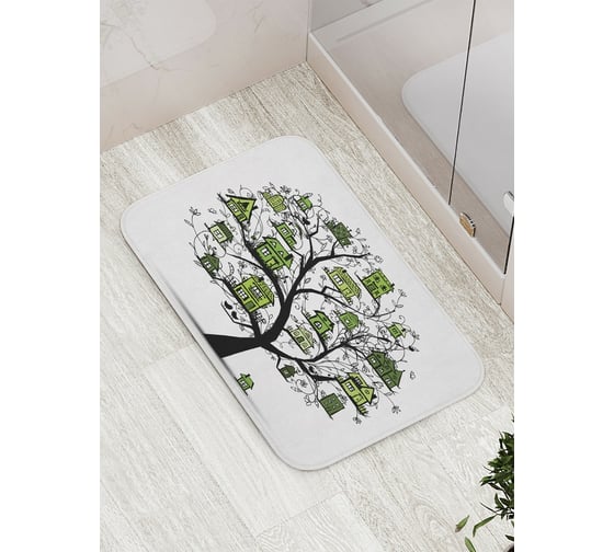 Коврик противоскользящий JoyArty "Жилое дерево" для ванной, сауны, бассейна, bath_17724 1