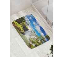 Коврик противоскользящий JoyArty "Чудо-водопад" для ванной, сауны, бассейна, bath_21518