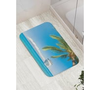 Коврик противоскользящий JoyArty "Круизный лайнер прибывает" для ванной, сауны, бассейна, bath_17813