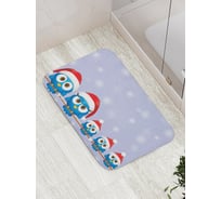 Коврик противоскользящий JoyArty "Совы готовы к празднику" для ванной, сауны, бассейна, bath_20033