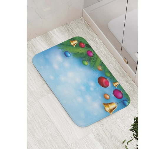 Коврик противоскользящий JoyArty "Новогоднее веселье" для ванной, сауны, бассейна, bath_21467 1
