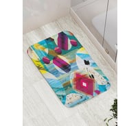 Коврик противоскользящий JoyArty "Круглая креативность" для ванной, сауны, бассейна, bath_21411