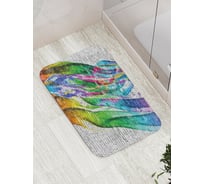 Коврик противоскользящий JoyArty "Красочные потеки" для ванной, сауны, бассейна, bath_21246