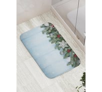 Коврик противоскользящий JoyArty "Праздничный холод" для ванной, сауны, бассейна, bath_21502