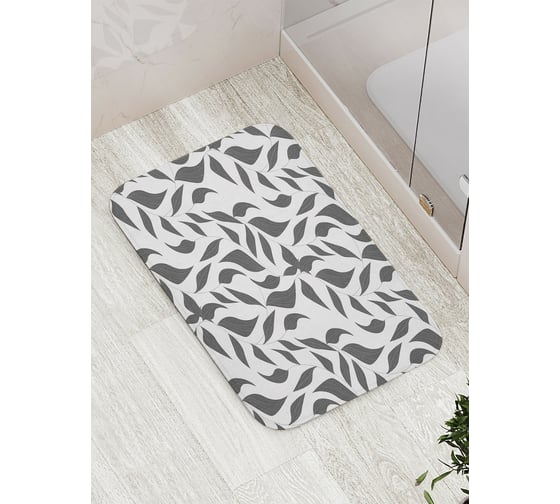 Коврик противоскользящий JoyArty "Листья забвения" для ванной, сауны, бассейна, bath_21692 1