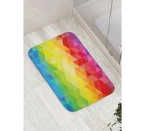 Коврик противоскользящий JoyArty "Разноцветные ромбы" для ванной, сауны, бассейна, bath_21778
